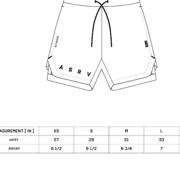 ASRV Men's 7" Liner Shorts in Rosewood - Picture 6 of 9